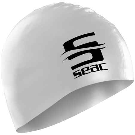Casca de inot Seac SILICONE AD Alb 01