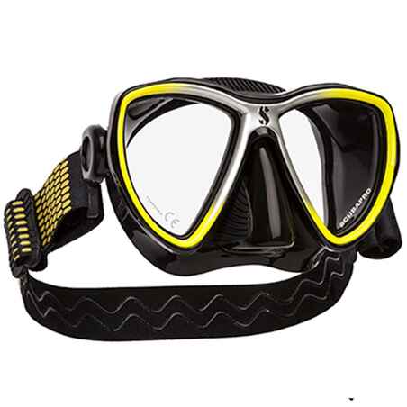 Masca Scubapro SYNERGY MINI Black Galben 01