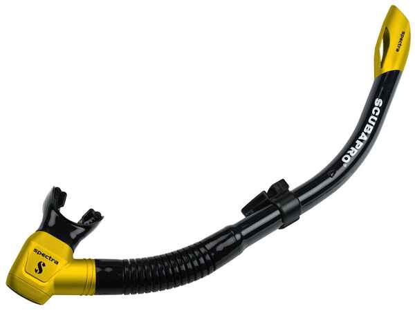 Snorkel Scubapro SPECTRA Black Galben 01