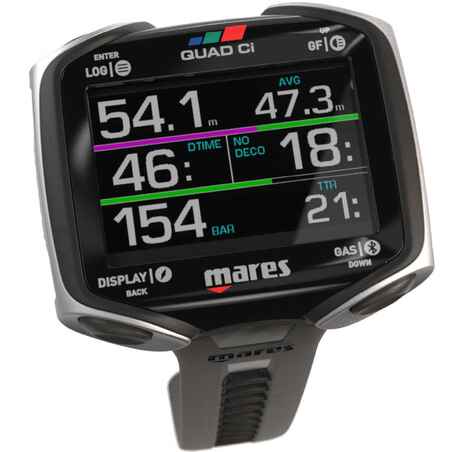 Computer SCUBA Mares QUAD Ci Argintiu 01