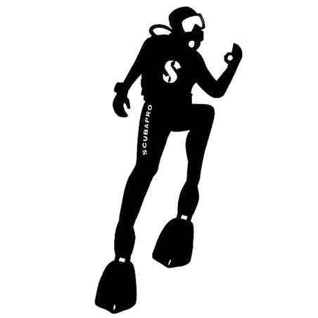 Abtibild Scubapro DIVER negru 01