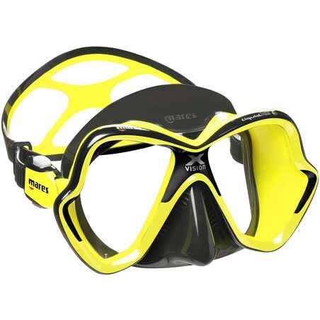 Masca SCUBA Mares X VISION ULTRA Black Fluorescent 01