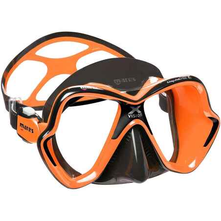 Masca SCUBA Mares X VISION ULTRA Black Portocaliu 01