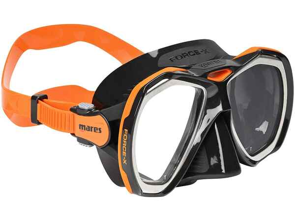 Masca SCUBA Mares FORCE X Black Portocaliu 01