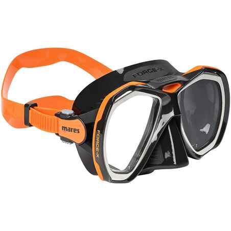 Masca SCUBA Mares FORCE X Black Portocaliu 01