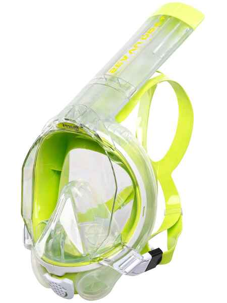 Masca full face snorkeling Mares AQ SEA VU DRY Lime Alb 01