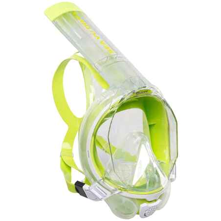 Masca full face snorkeling Mares AQ SEA VU DRY Lime Alb 01