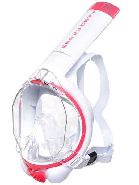 Masca full face snorkeling Mares AQ SEA VU DRY White Roz 01