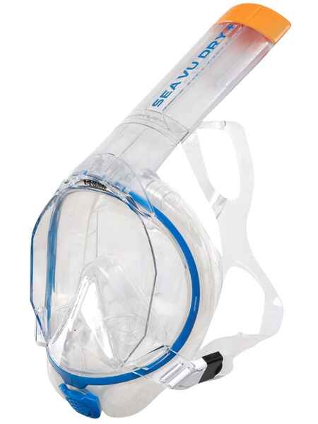 Masca full face snorkeling Mares AQ SEA VU DRY Clear Albastru 01