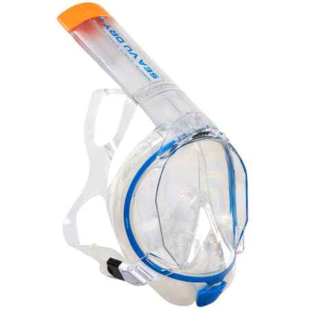 Masca full face snorkeling Mares AQ SEA VU DRY Clear Albastru 01