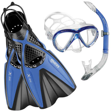 Set snorkeling Mares AQ X ONE MAREA Albastru 01