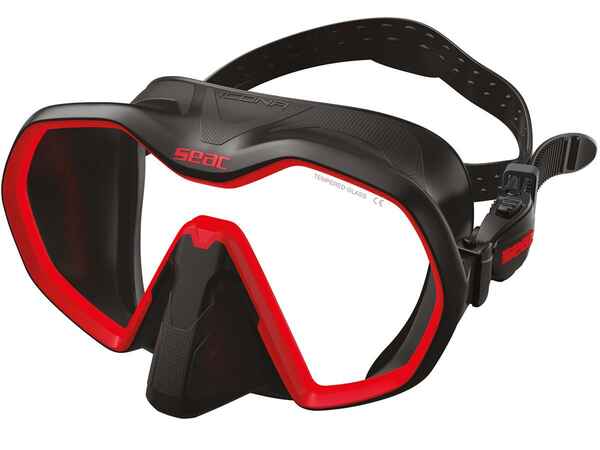 Masca Seac ICONA Black Rosu 01
