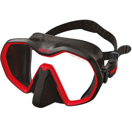 Masca Seac ICONA Black Rosu 01