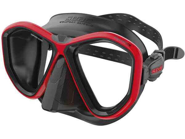 Masca Seac SYMBOL Black Rosu 01